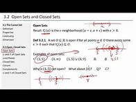 Video thumbnail for Math 441 - 3.1 and 3.2 Open and Closed Sets