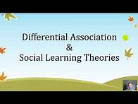 Video thumbnail for Differential Association & Social Learning Theories