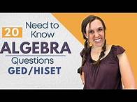 Video thumbnail for 🚀 Boost Your Algebra Skills: GED/HiSET Math