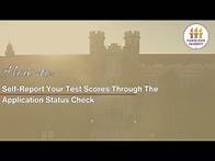 Video thumbnail for How-To: Self Report Your Test Scores Through the FSU Application Status Check