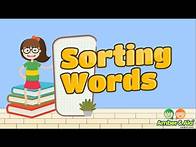 Video thumbnail for Sorting Words into Categories