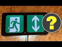 Video thumbnail for Which way should the arrow point on an Emergency Exit Sign?
