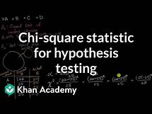 Video thumbnail for Chi-square statistic for hypothesis testing | AP Statistics | Khan Academy