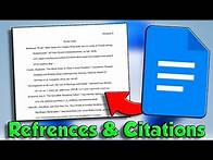 Video thumbnail for How To Add References In Google Docs - Citations & Bibliography