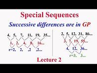 Video thumbnail for Special Sequences L2: General term of sequences when successive differences are in GP with examples