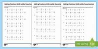 Video thumbnail for Adding Fractions With Unlike Denominators Practice Activities for 3rd-5th Grade