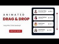 Video thumbnail for How to Create an Animated Drag and Drop Sortable List in HTML, CSS, and JavaScript