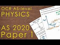 Video thumbnail for OCR A 2020 AS Paper 1 - AS-level Physics Past Paper