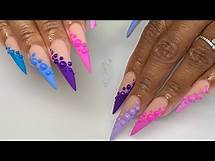 Video thumbnail for How to: Stiletto Nail Shape | Summer Nail Art | 3D Color Pop Design