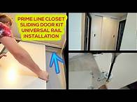 Video thumbnail for How to Install Bypass Closet Track Kit - Slide-co / Prime-line Universal Closet track Rails