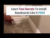 Video thumbnail for How To Install Baseboards - 2 Easy Tricks For Tight Corners And Joints