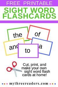 Video thumbnail for Make Your Own Sight Word Flash Cards - Free, Printable for You!