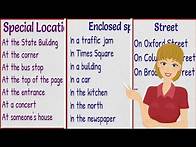 Video thumbnail for How to Use Prepositions of Place IN - ON - AT Correctly in English