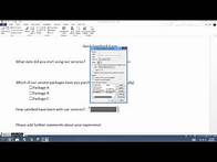 Video thumbnail for Creating a survey form in word