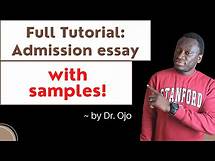 Video thumbnail for Statement of Purpose for Grad School Admission with examples| FULL LESSON | Personal Statement