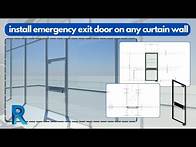 Video thumbnail for Install Emergency Exit Door On Any Curtain Wall Panel