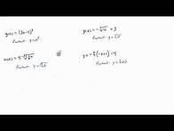 Video thumbnail for Identifying the Parent Function and Transformations