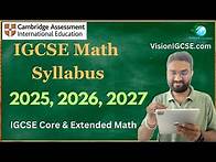 Video thumbnail for IGCSE Math Syllabus & Structure 2025, 2026, 2027 #igcsemath