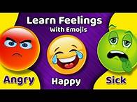 Video thumbnail for Learn Feelings with Emojis | emotions with emojis | Emotione for kids | KidStudents