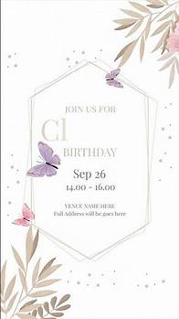 Video thumbnail for Birthday Invitation Template 18