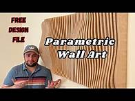 Video thumbnail for Transform Your Space with Stunning CNC Parametric Wall Arts + FREE Design File