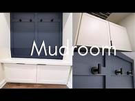 Video thumbnail for Mudroom Bench with Storage Cabinets - Ikea Besta Hack