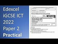 Video thumbnail for Edexcel iGCSE ICT 2022 Paper 2 Whole Paper