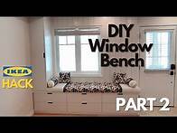 Video thumbnail for IKEA Hack | DIY Window Bench (Part II)