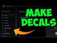 Video thumbnail for How to Create Decals in Roblox (Easy and Simple)