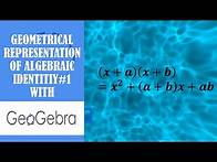 Video thumbnail for Geometrical Representation of algebraic identity #1 using Geogebra
