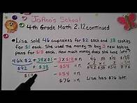 Video thumbnail for 4th Grade Math 2.12, Solve Multi-step Word Problems Using Equations