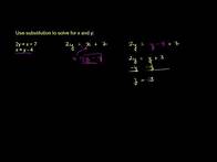 Video thumbnail for Substitution Method