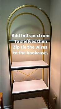 Video thumbnail for DIY Bookshelf Lighting Idea For Your Home - lighten up your bookcase by Sabrina's Organizing DIY