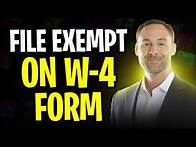 Video thumbnail for How to File Exempt on a W-4 Form (Fill Out Exempt W-4 Form) | Full Guide 2025