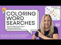 Video thumbnail for 🖍️🧩 Create Coloring Word Searches with A Book Creator's Word Search Tool
