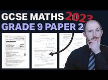 Video thumbnail for GCSE Maths 2023 AIMING FOR A GRADE 9 PAPER 2 FULL WALKTHROUGH
