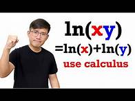 Video thumbnail for proving ALL logarithm properties using calculus
