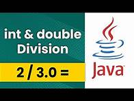 Video thumbnail for int and double Division (Java Tutorial)