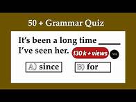 Video thumbnail for 50 + English Grammar Quiz | All 12 Tenses Mixed test | Test your English | No.1 Quality English