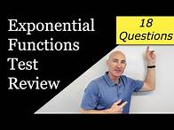 Video thumbnail for Exponential Functions Test Review