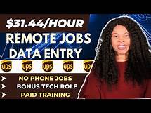 Video thumbnail for $31/Hr Data Entry Work From Home Jobs 2023: Entry Level Remote Jobs w/ UPS (No Phone, Paid Training)