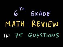 Video thumbnail for 6th Grade Math Final Review (75 Questions with PDF Link in Description)