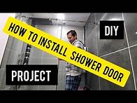 Video thumbnail for How to Install Frameless Sliding Glass Shower Door DIY