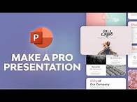 Video thumbnail for How to Make Professional PowerPoint Presentations (With PPT Templates)
