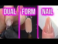 Video thumbnail for OMG!! EASIEST ACRYLIC NAIL EVER!!! - How to Use Dual Forms to Create an Acrylic Nail