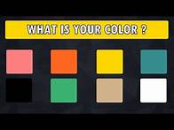 Video thumbnail for What Is Your Personality Color ? Personality Test