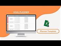 Video thumbnail for Goal Planner Excel Template