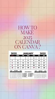 Video thumbnail for Create Stunning 2025 Calendar with Canva Template