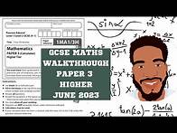 Video thumbnail for GCSE Maths | Higher | Paper 3 Walkthrough | June 2023 | Edexcel AQA OCR | MathsWithDan