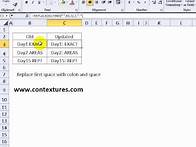 Video thumbnail for Change Text with Excel REPLACE Function